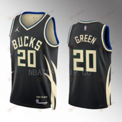 Milwaukee Bucks A.C. Green 20 2022-23 Statement Edition Black Jersey Fear the Deer