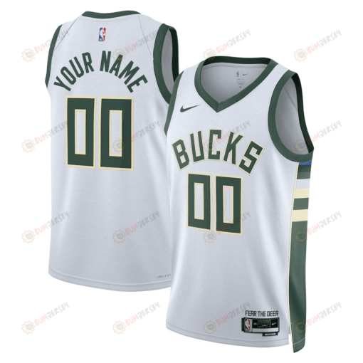 Milwaukee Bucks Custom 00 Men 2022/23 Swingman Jersey - Association Edition