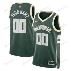 Milwaukee Bucks Custom 00 Men 2022/23 Swingman Jersey - Icon Edition