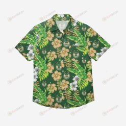 Milwaukee Bucks Floral Button Up Hawaiian Shirt