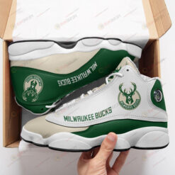 Milwaukee Bucks In Green And White Air Jordan 13 Shoes Sneakers