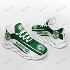 Milwaukee Bucks Team Logo Green White 3D Max Soul Sneaker Shoes