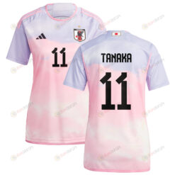 Mina Tanaka 11 Japan Women's National Team 2023-24 World Cup Away Women Jersey
