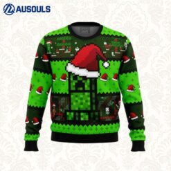 Minecraft Creepr Ugly Sweaters For Men Women Unisex