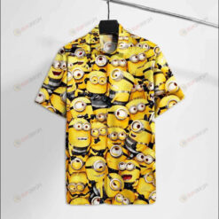 Minion On Yellow Hawaiian Pattern Shirt Dnstyles