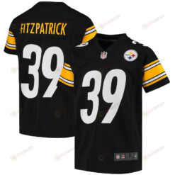 Minkah Fitzpatrick 39 Pittsburgh Steelers Youth Jersey - Black