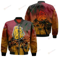 Minnesota-Duluth Bulldogs Bomber Jacket 3D Printed Coconut Tree Tropical Grunge