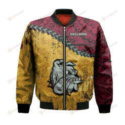 Minnesota-Duluth Bulldogs Bomber Jacket 3D Printed Grunge Polynesian Tattoo