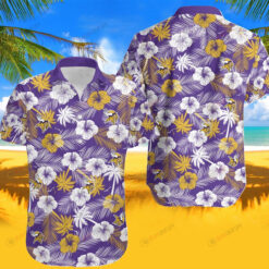 Minnesota Football Team Floral Pattern Hawaiian Shirt