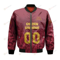Minnesota Golden Gophers Bomber Jacket 3D Printed Team Logo Custom Text And Number
