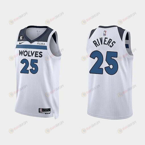 Minnesota Timberwolves Austin Rivers 25 2022-23 Association Edition White Men Jersey Swingman