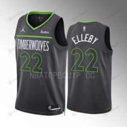 Minnesota Timberwolves C.J. Elleby 22 2022-23 Statement Edition Anthracite Men Jersey Swingman