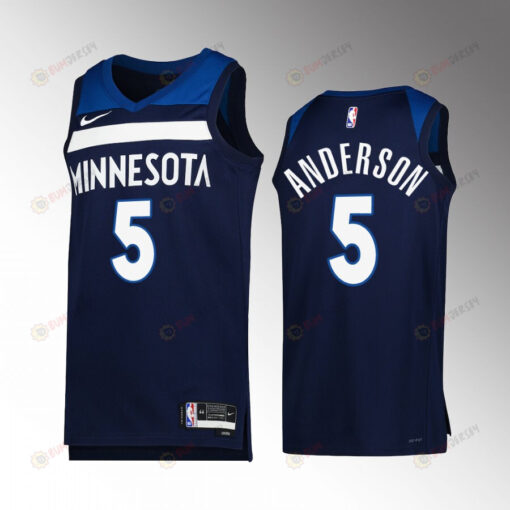 Minnesota Timberwolves Kyle Anderson 5 2022-23 Icon Edition Navy Jersey Swingman