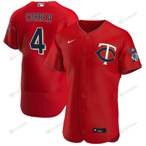 Minnesota Twins Carlos Correa 4 Alternate Player Jersey - Red Jersey