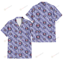 Minnesota Twins Light Purple Hibiscus Pattern Stripe Powder Purple 3D Hawaiian Shirt