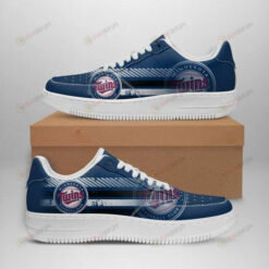 Minnesota Twins Logo Pattern Air Force 1 Printed In Blue