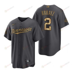 Minnesota Twins Luis Arraez Charcoal 2022-23 All-Star Game Jersey