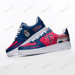 Minnesota Twins Mascot Logo Pattern Custom Name Air Force 1 Printed