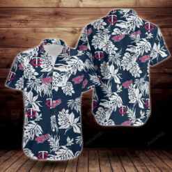 Minnesota Twins Tropical Flower ??3D Printed Hawaiian Shirt
