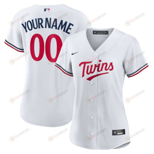 Minnesota Twins Women's Home Custom Jersey - White