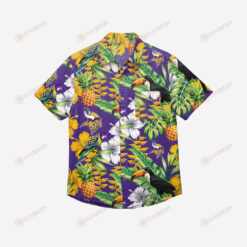 Minnesota Vikings Floral Button Up Hawaiian Shirt