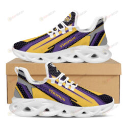 Minnesota Vikings Geometric Hexagon Design Logo Pattern 3D Max Soul Sneaker Shoes