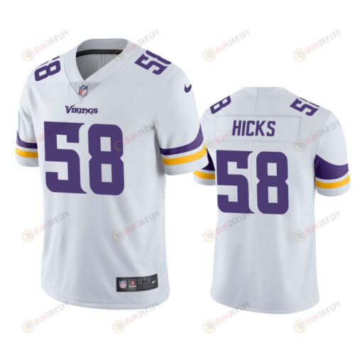 Minnesota Vikings Jordan Hicks 58 White Vapor Limited Jersey