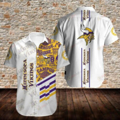 Minnesota Vikings Logo College Rugby ??3D Printed Hawaiian Shirt