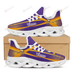 Minnesota Vikings Logo Polka Dot Pattern 3D Max Soul Sneaker Shoes