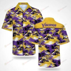 Minnesota Vikings Purple Yellow Hawaiian Shirt