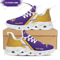 Minnesota Vikings Skol Vikings Custom Name 3D Max Soul Sneaker Shoes