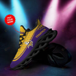 Minnesota Vikings Small Logo Custom Name 3D Max Soul Sneaker Shoes