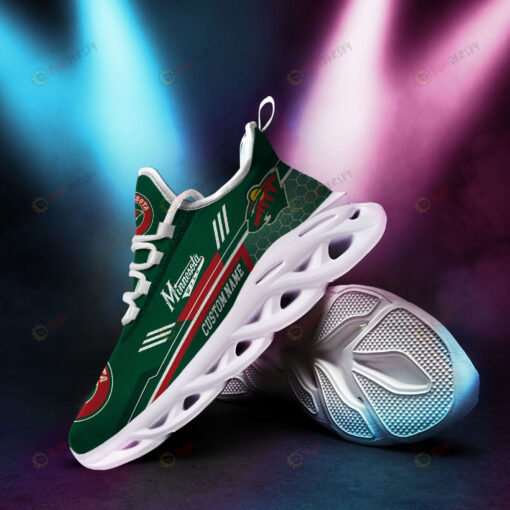 Minnesota Wild Logo Custom Name Logo Pattern 3D Max Soul Sneaker Shoes