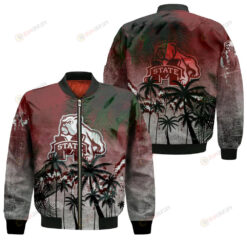 Mississippi State Bulldogs Bomber Jacket 3D Printed Coconut Tree Tropical Grunge