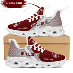 Mississippi State Bulldogs Logo Custom Name Pattern 3D Max Soul Sneaker Shoes