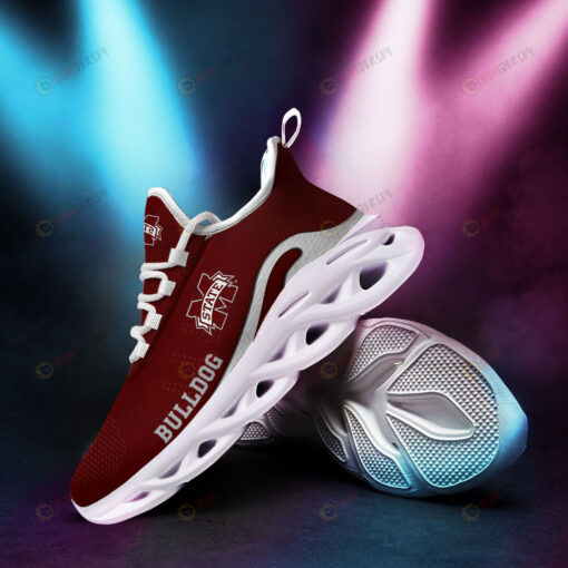 Mississippi State Bulldogs Logo Pattern 3D Max Soul Sneaker Shoes