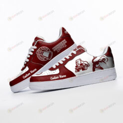 Mississippi State Bulldogs Mascot Logo Pattern Custom Name Air Force 1 Printed