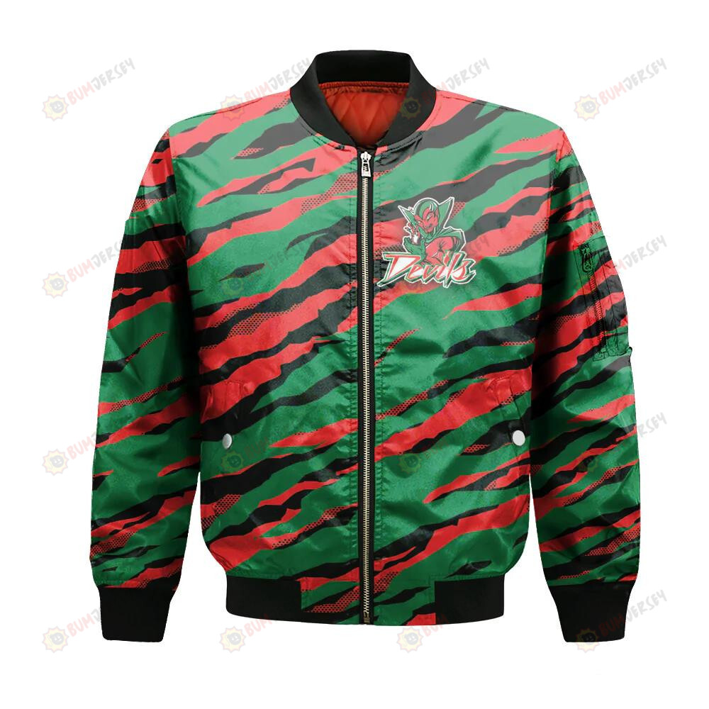 Mississippi Valley State Delta Devils Bomber Jacket 3D Printed Sport Style Team Logo Pattern