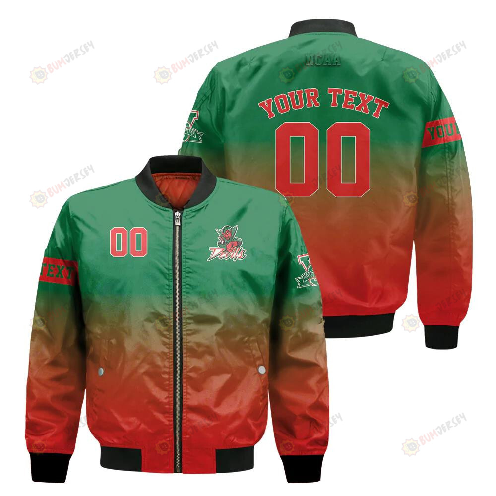 Mississippi Valley State Delta Devils Fadded Bomber Jacket 3D Printed