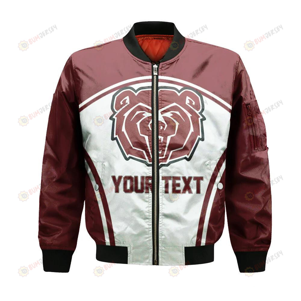 Missouri State Bears Bomber Jacket 3D Printed Custom Text And Number Curve Style Sport