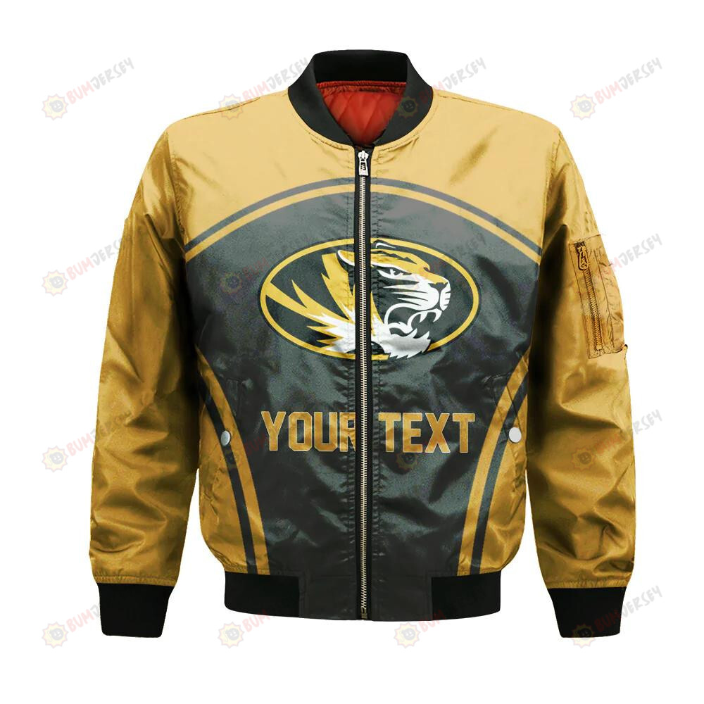 Missouri Tigers Bomber Jacket 3D Printed Custom Text And Number Curve Style Sport