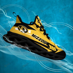 Missouri Tigers Logo Pattern 3D Max Soul Sneaker Shoes In Yellow Black