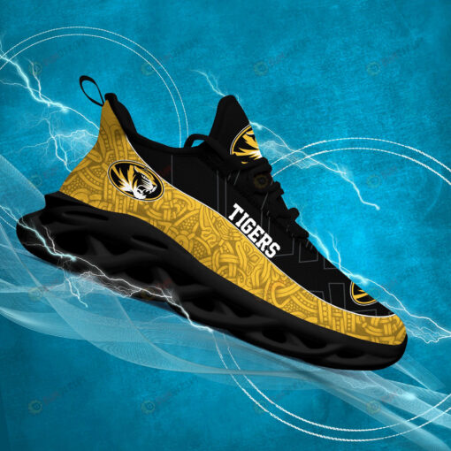 Missouri Tigers Logo Texture Pattern 3D Max Soul Sneaker Shoes