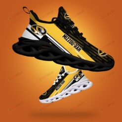 Missouri Tigers Logo Yellow Line Pattern 3D Max Soul Sneaker Shoes