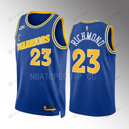 Mitch Richmond 23 Golden State Warriors Blue Men Jersey 2022-23 Classic Edition Swingman