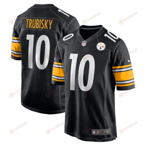 Mitchell Trubisky 10 Pittsburgh Steelers Game Jersey - Black