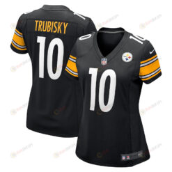 Mitchell Trubisky 10 Pittsburgh Steelers Women's Game Jersey - Black