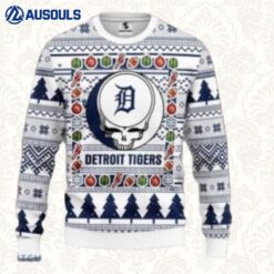 Mlb Detroit Tigers Grateful Dead Christmas Ugly Sweaters For Men Women Unisex