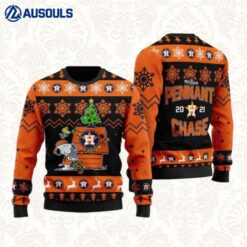 Mlb Houston Astros Snoopy 3D Wool Ugly Sweaters For Men Women Unisex