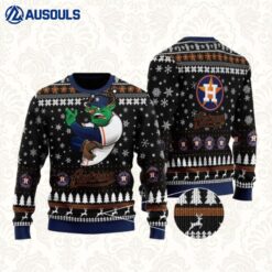 Mlb Houston Astros Snoopy Christmas 3D Wool Ugly Sweaters For Men Women Unisex